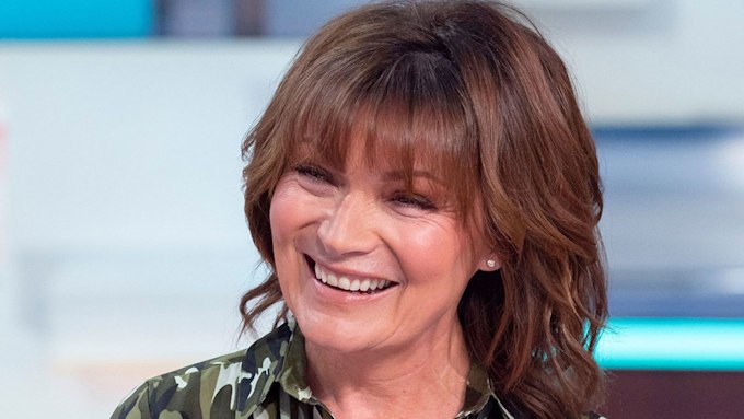 Lorraine Kelly's khaki shirt dress is ideal for everyday wear | HELLO!