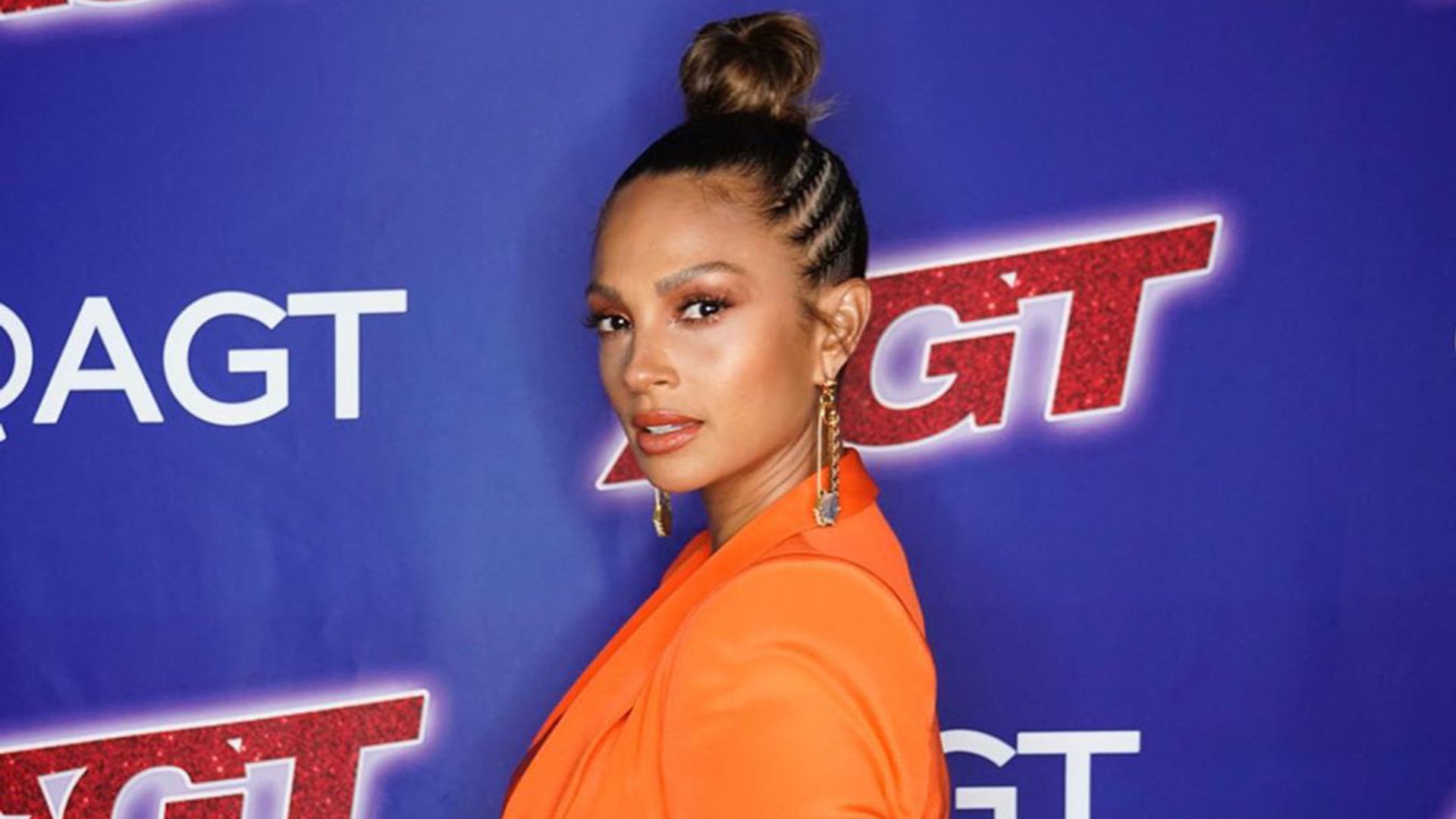 Bgt Star Alesha Dixon Wows In A Bright Orange Suit On Instagram Hello