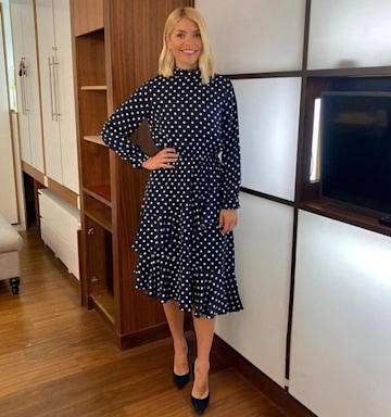 Holly Willoughby's spotty midi dress has This Morning fans rushing to ...