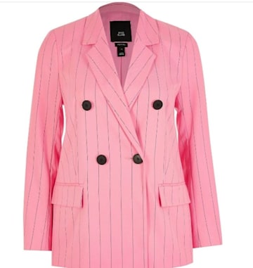 Loose Women: Brenda Edwards' River Island pink power suit wows fans ...