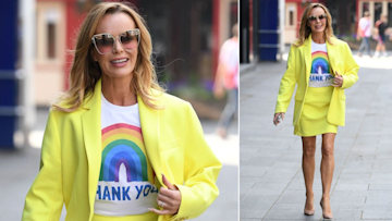 Amanda Holden's bold neon mini skirt has fans talking | HELLO!