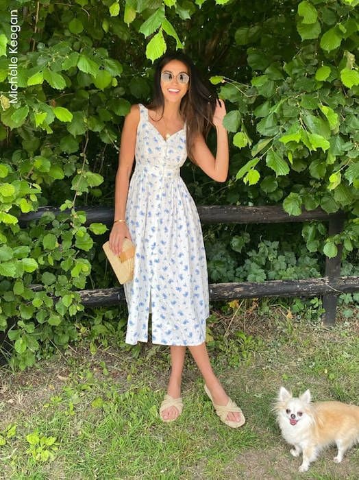 michelle keegan linen dress