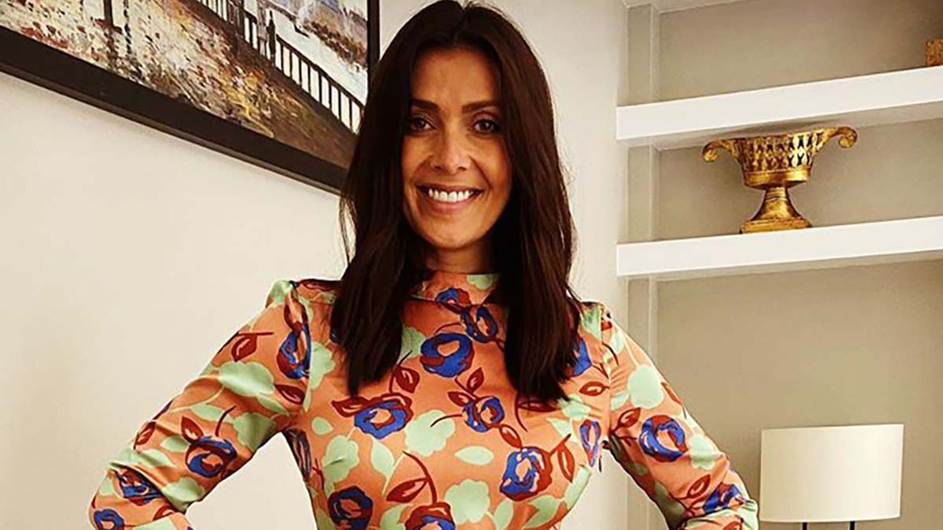kym marsh green dress on the chase
