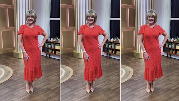 You Wont Believe Ruth Langsfords Gorgeous Lacy Dress Cost Just £22 Hello 9994