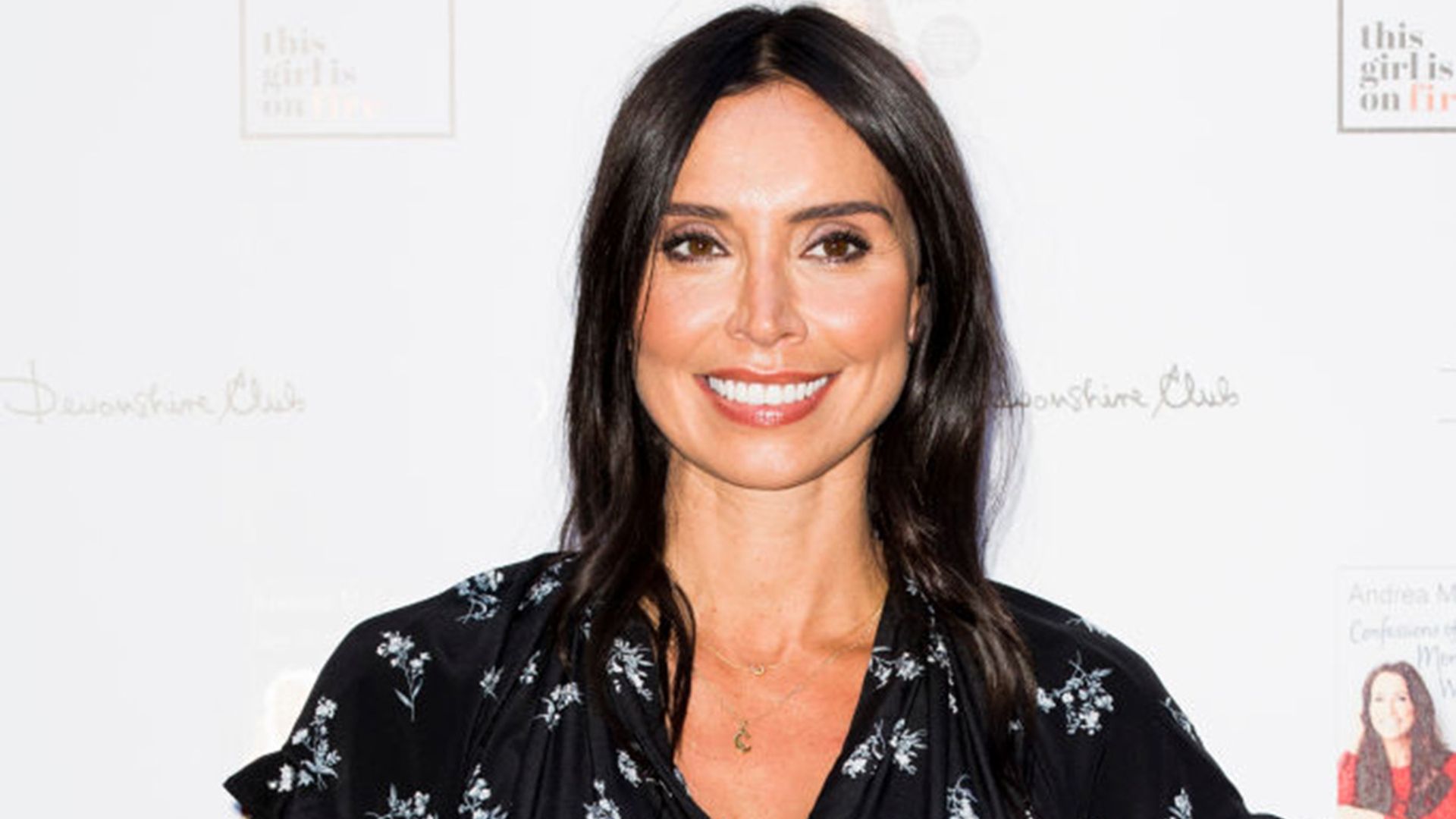 Christine Lampard sends fans wild in plunging floral dress | HELLO!