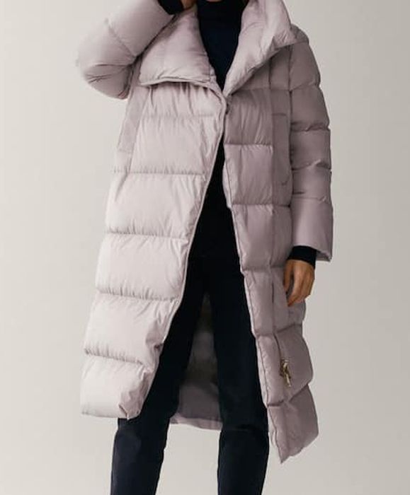 michelle keegan long puffer coat