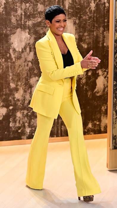 ladies yellow pantsuit