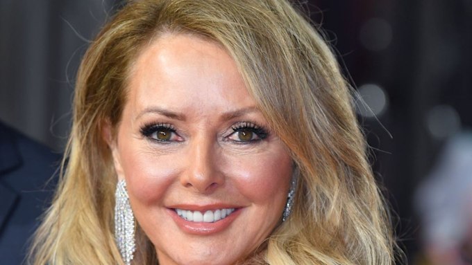 Carol Vorderman stuns in risqué leather dress for special occasion | HELLO!