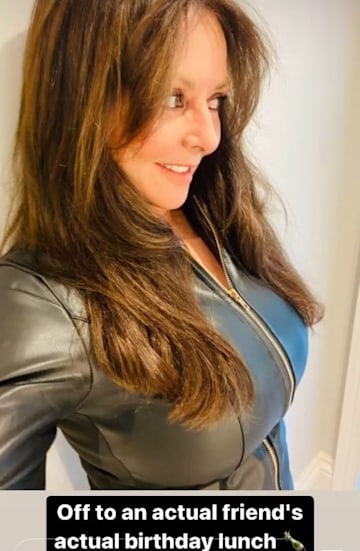 Carol Vorderman stuns in risqué leather dress for special occasion | HELLO!