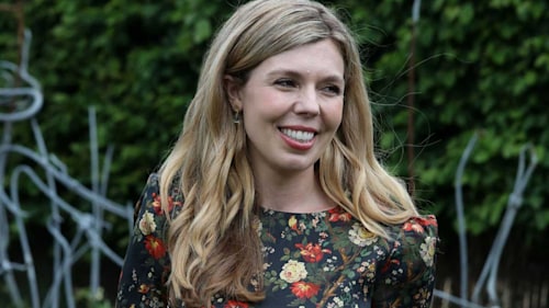 Carrie Symonds stuns in sustainable fashion as she dines with The Queen in rented dress