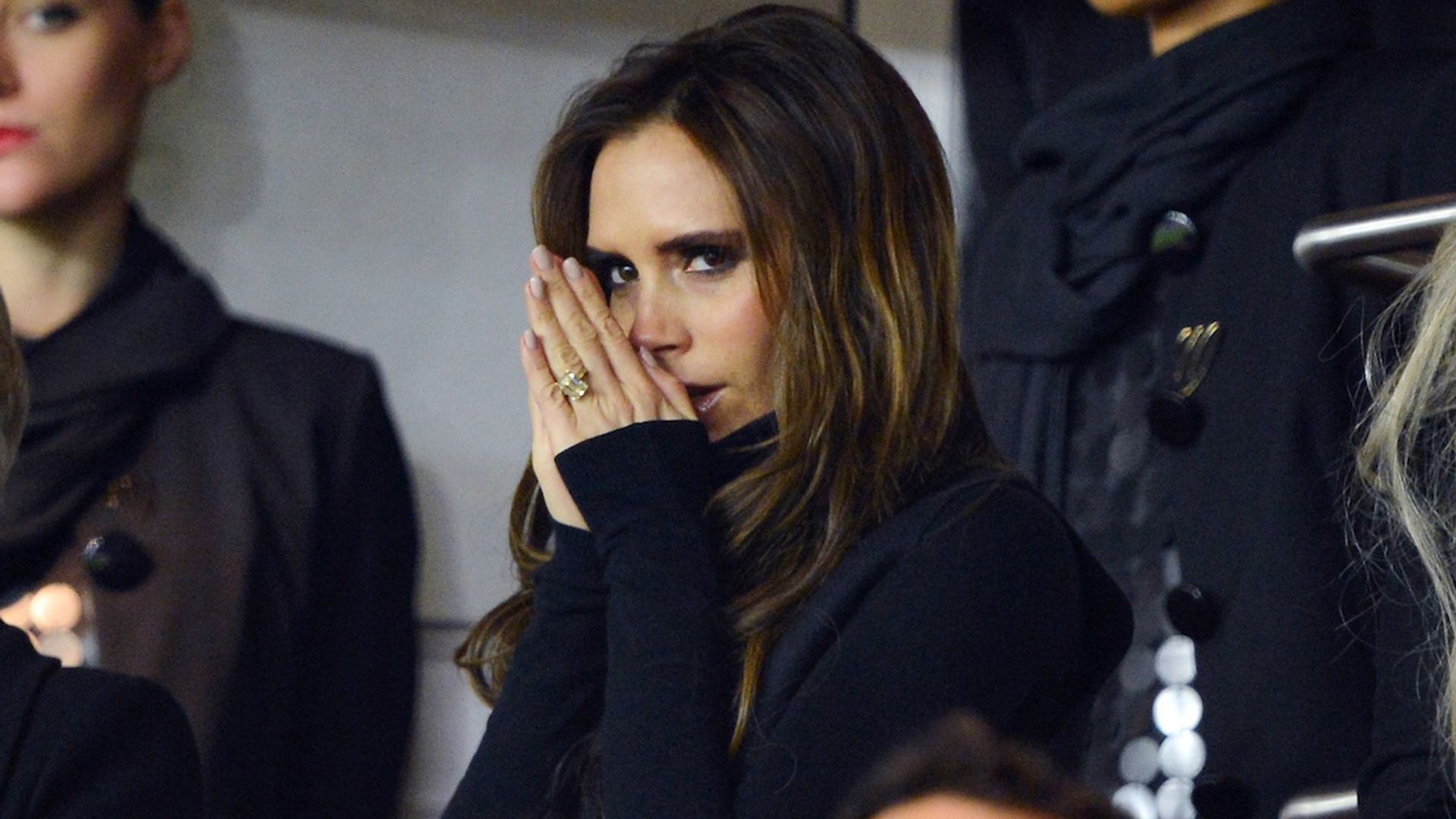 Victoria Beckham Is Unrecognisable In Hotpants And Hair Extensions Photos Hello 