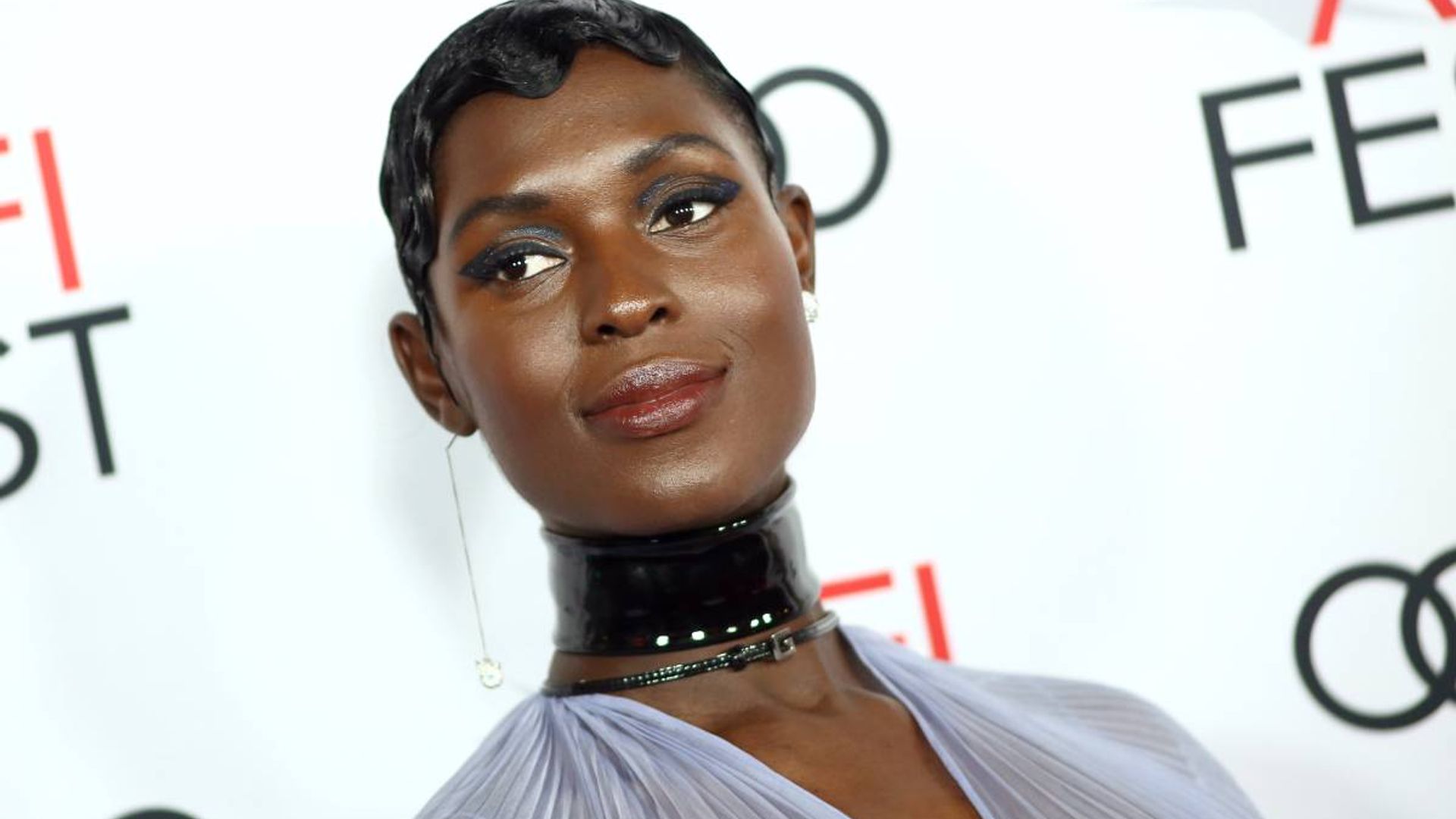 Jodie Turner-Smith's daring lace-up dress will leave you breathless | HELLO!