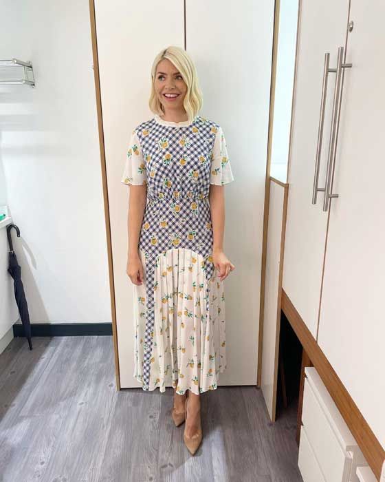 holly willoughby gingham dress this morning