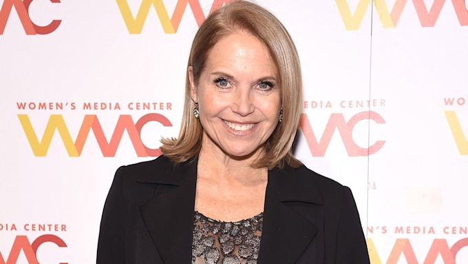 Katie Couric drives fans wild with her figure in stunning blue mini ...