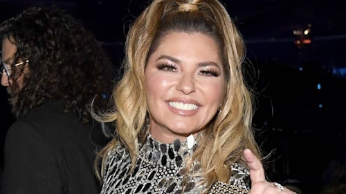 Shania Twain dazzles in tassels and sequins as she marks special anniversary