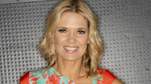 Charlotte Hawkins steals the show in bold neon dress and surprising shoe choice