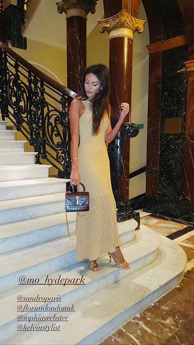 michelle keegan gold dress