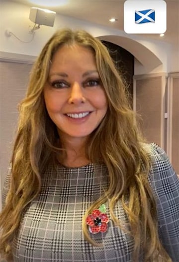 Carol Vorderman wows in curve-hugging tartan outfit – and wow | HELLO!