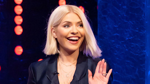 Holly Willoughby's slinky feathered mini dress is perfection