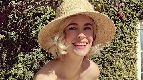 January Jones stuns in knitted hat and nothing else in risqué new photo