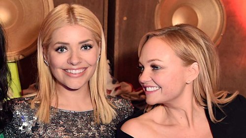 Holly Willoughby stuns in white dress in never-before-seen photo with birthday girl Emma Bunton