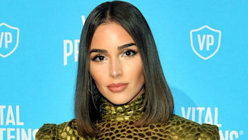 Olivia Culpo's revealing new sequined mini-dress and sheer tights cause