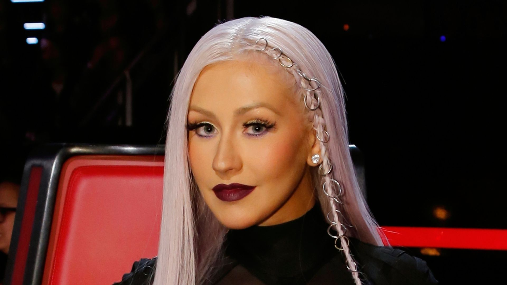 Christina Aguilera Shows Off Flawless Curves In Revealing Vinyl Suit For Romantic Post Hello 1231