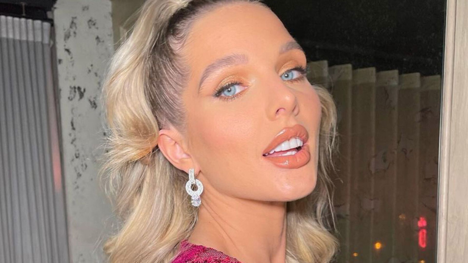 Helen Flanagan Showcases Phenomenal Curves In Very Low Cut Dress Hello 
