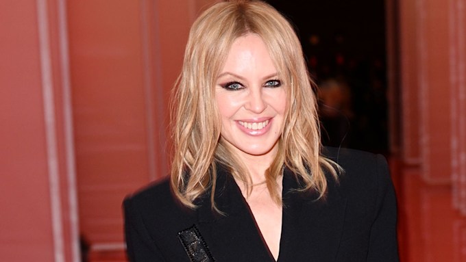 Kylie Minogue's never-ending legs look phenomenal in edgy mini dress
