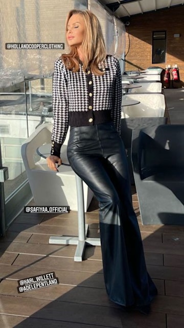 Amanda Holden poses up a storm in curve-hugging leather trousers | HELLO!
