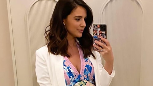 Lucy Mecklenburgh shows off her bump in gorgeous River Island dress - and it’s perfect for summer