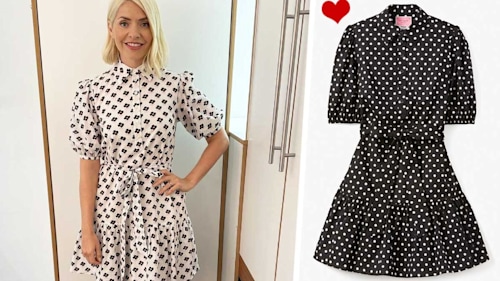 Holly Willoughby loves a shirt dress - and her floral mini just got a glow up for spring