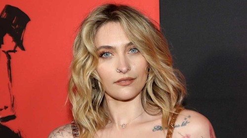 Paris Jackson commands attention in striking thigh-split dress