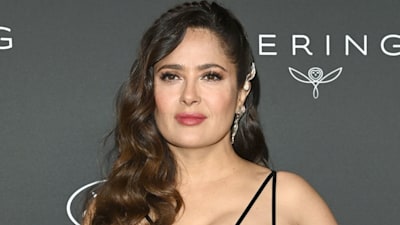 Salma Hayek poses in a bold red dress for throwback you'll want to see
