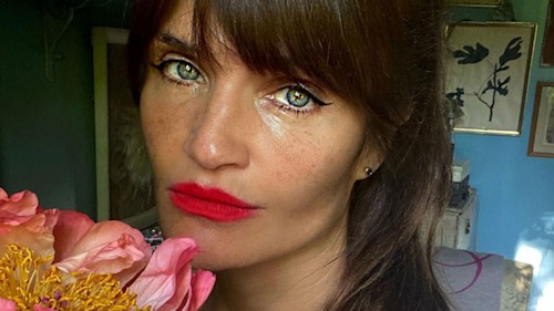 Helena Christensen's red dress was a show-stopper - stars react