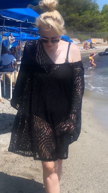 Rebel Wilson Highlights Results Of Weight Loss In Sheer Swimsuit Look Hello