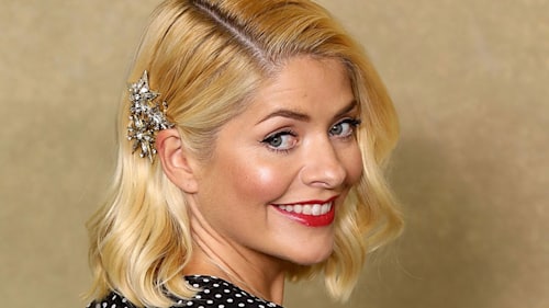 Holly Willoughby looks like a princess in perfect holiday dress