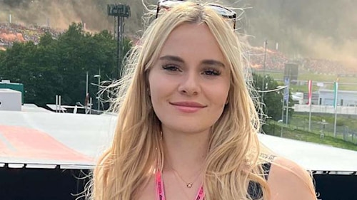 Holly Ramsay looks effortlessly chic in velvet shorts and ab-baring crop top at Austrian Grand Prix