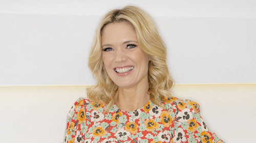 GMB’s Charlotte Hawkins looks radiant in the most striking floral dress - and we love the colour!