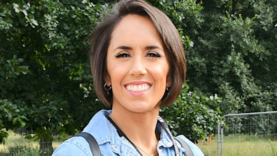 Strictly's Janette Manrara rocks denim mini dress in sweet tribute at Flackstock