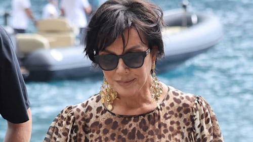 Kris Jenner's surprisingly affordable monogram tote and luggage takes logo bags next level