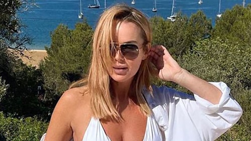 Amanda Holden's stuns during sunkissed bikini boat ride in Greece