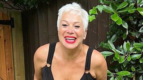 Denise Welch turns up the heat in figure-hugging jumpsuit