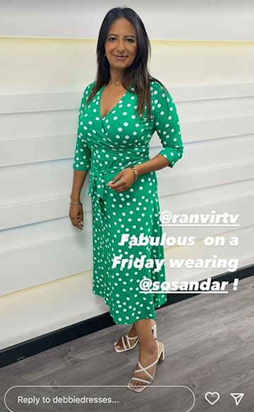 GMB's Ranvir Singh just wore the polka dot dress that we all need in ...