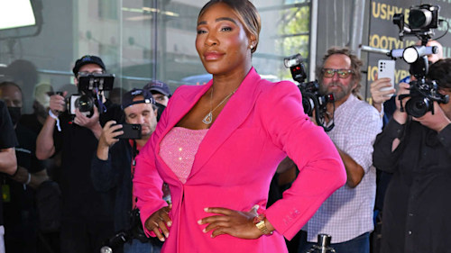 Serena Williams is sexy in the city as she rocks curve-hugging body con dress in Manhattan