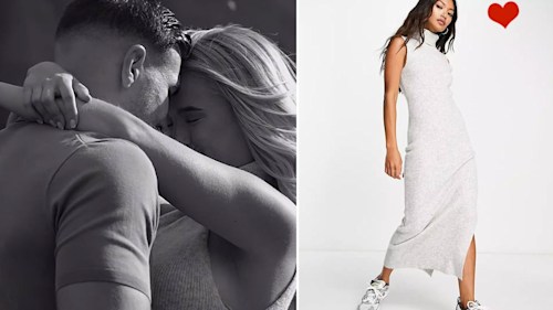 Molly-Mae Hague's £45 ASOS grey dress in her pregnancy reveal is selling fast