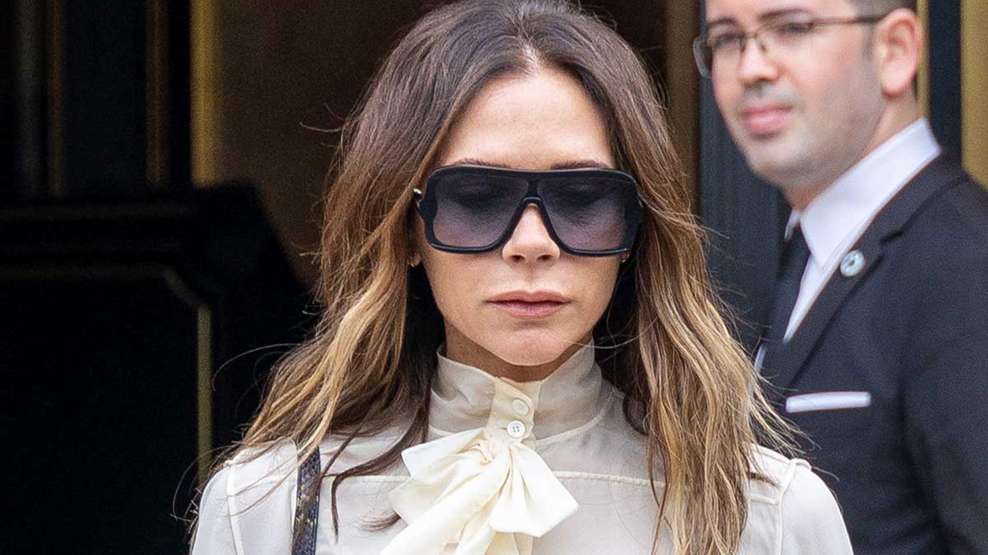 Victoria Beckham surprises in silky dress for romantic evening | HELLO!