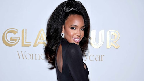 Kelly Rowland is belle of the ball in slinky cut-out bodycon dress