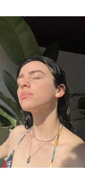 Billie Eilish Soaks Up The Sun In A Patterned String Bikini | HELLO!