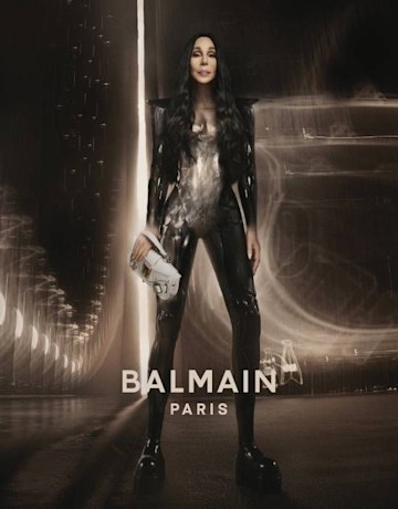 Cher, 76, causes a stir in skin-tight leather catsuit in futuristic new ...